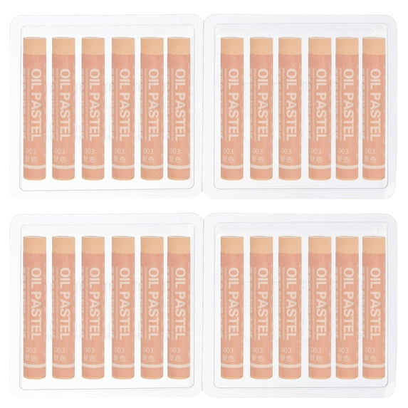 Uxcell Skin Tone Oil Pastels, 24Pcs Soft Oil Crayons Creamy Pastels Stick Art Supplies for Art