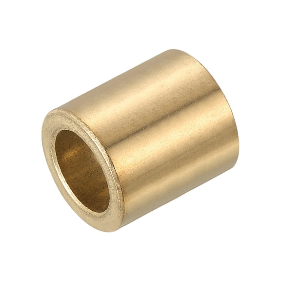 Uxcell Sleeve Bearings,14mm Bore x 20mm OD x 20mm Length Self-Lubricating Cast Brass Bushing Plain Shaft Bearings for Sliding Movements Parts of Machinery(Gold Tone)