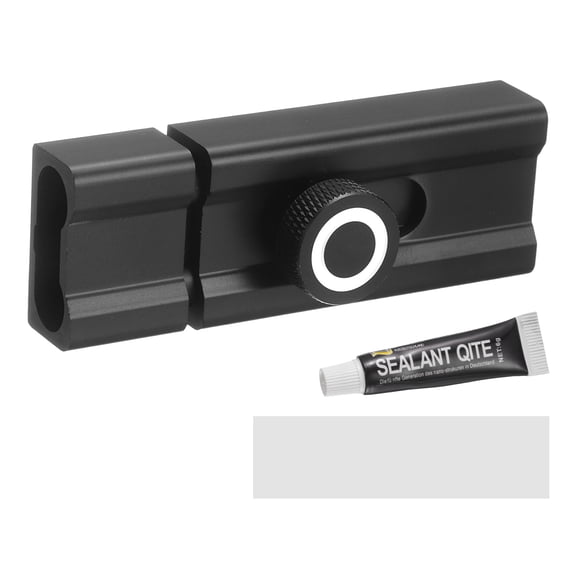 Uxcell Slide Barrel Bolt Latch Lock 3 Inch, 1Pcs Aluminum Alloy Keyless Security Slide Latch Door Deadbolt Lock for Flush or Recessed Door Cabinet Bedroom Door Prevent Going Out, Black