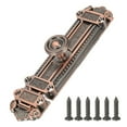 thumbnail image 1 of Uxcell Slide Barrel Bolt Latch Vintage Decorative Sliding Lock with Mounting Screws for Wooden Door Barn Fence Shed Window Red Bronze 7 Inch, 1 of 7