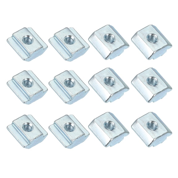 Uxcell Sliding T Nuts, Hammer Head Fastener Nut Thread t Slide Drop in Nuts for European Standard Aluminum Extrusion M5