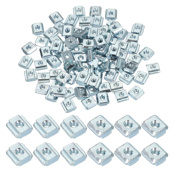 Uxcell Sliding t Nuts, Hammer Head Fastener Nut Thread t Slide Drop in Nuts Aluminum Extrusion Profile M3