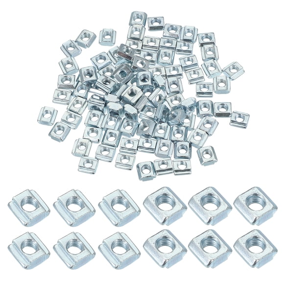 Uxcell Sliding t Nuts, Hammer Head Fastener Nut Thread t Slide Drop in Nuts Aluminum Extrusion Profile M5