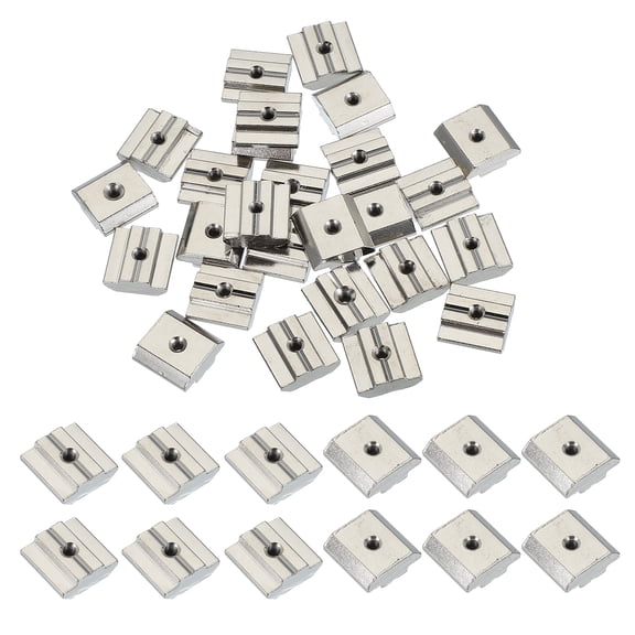 Uxcell Sliding t Nuts, Hammer Head Fastener Nut Thread t Slide Drop in Nuts for European Standard Aluminum Extrusion Profile M3