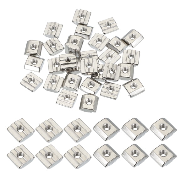 Uxcell Sliding t Nuts, Hammer Head Fastener Nut Thread t Slide Drop in Nuts for European Standard Aluminum Extrusion Profile M5