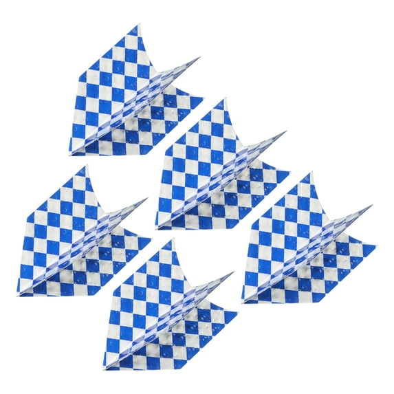 Uxcell Slim Dart Flights, 5 Pack Aluminum Foil Dart Accessories, Blue Silver Tone
