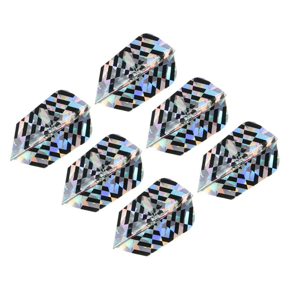 Uxcell Slim Dart Flights, 6 Pack PET Dart Accessories, Silver Tone
