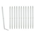 thumbnail image 1 of Uxcell Slim Metal Ballpoint Pen, 12Pcs Black Ink 1mm Medium Point Pen Metallic Retractable Lightweight Smooth Writing Pens for Business Office Wedding Guest Book, Silver Tone, 1 of 7