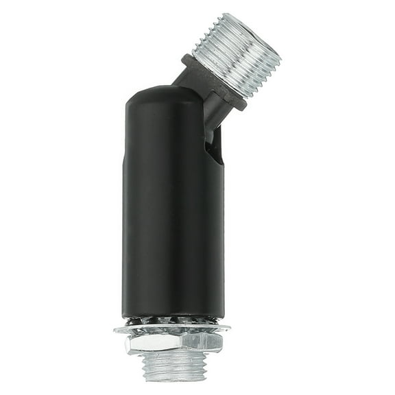 Uxcell Sloped Ceiling Adapter, 180 Degree Swivel M10 Fine Thread Sloped Ceiling Light Fixture Adapter, Black