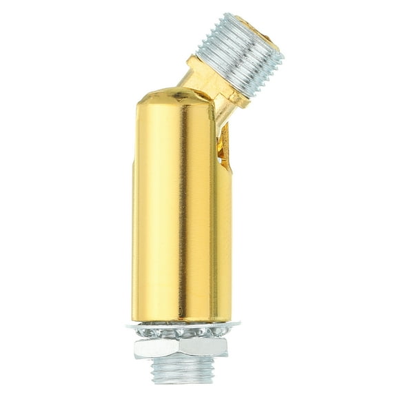 Uxcell Sloped Ceiling Adapter, 180 Degree Swivel M10 Fine Thread Sloped Ceiling Light Fixture Adapter, Bright Gold