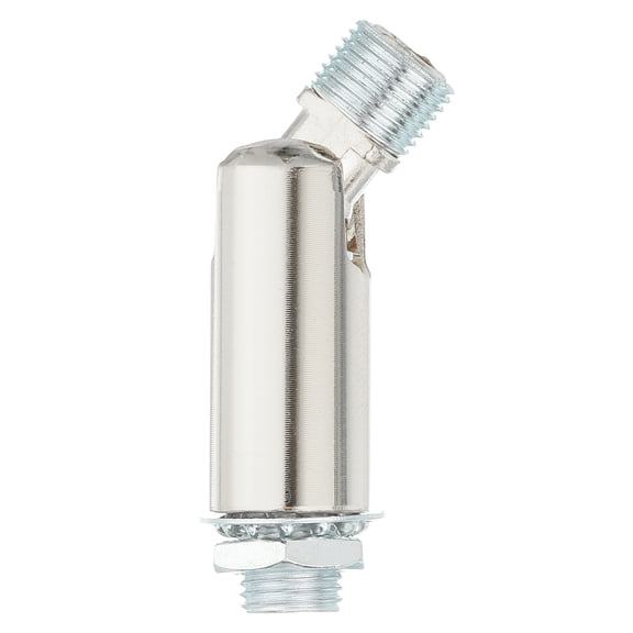 Uxcell Sloped Ceiling Adapter, 180 Degree Swivel M10 Fine Thread Sloped Ceiling Light Fixture Adapter, Light Silver