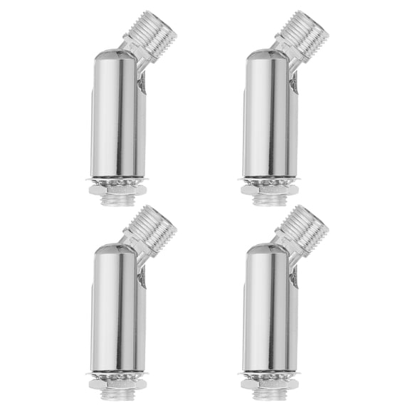 Uxcell Sloped Ceiling Adapter, 180 Degree Swivel M10 Fine Thread Sloped Ceiling Light Fixture Adapter, Silver, 4Pcs