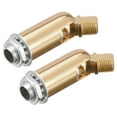 thumbnail image 1 of Uxcell Sloped Ceiling Adapter 180 Degree Swivel M10 Thread Champagne Gold 2 Pack, 1 of 5