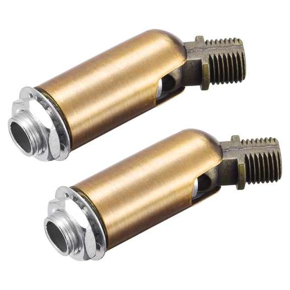 Uxcell Sloped Ceiling Adapter 180 Degree Swivel M10 Thread Gold Bronze 2 Pack
