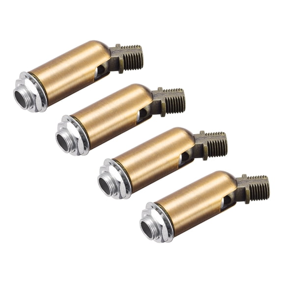 Uxcell Sloped Ceiling Adapter 180 Degree Swivel M10 Thread Gold Bronze 4 Pack