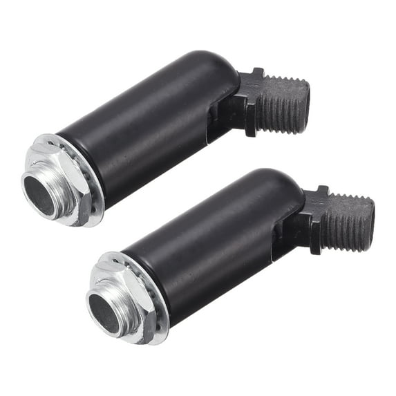 Uxcell Sloped Ceiling Adapter 180 Degree Swivel M10 Thread for Chandelier Black 2 Pack