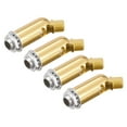 thumbnail image 1 of Uxcell Sloped Ceiling Adapter 180 Degree Swivel M10 Thread for Chandelier Gold Tone 4 Pack, 1 of 5