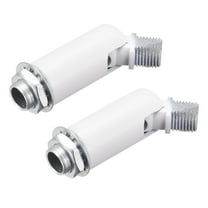 Uxcell Sloped Ceiling Adapter 180 Degree Swivel M10 Thread for Chandelier White 2 Pack
