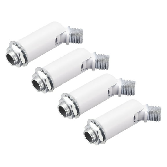 Uxcell Sloped Ceiling Adapter 180 Degree Swivel M10 Thread for Chandelier White 4 Pack