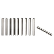 Uxcell Slotted Spring Pin, 10 Pcs 1/4" x 2" 6.35mm x 50mm 304 Stainless Steel Split Roll Pins Spring Dowel for Home Improvement Automotive Machine Repair, Silver