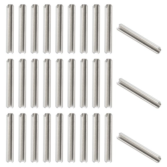 Uxcell Slotted Spring Pin 304 Stainless Steel Split Roll Pins Spring Dowel for Home Improvement Automotive Machine Repair 5/32" x 1-3/16" (4.25mm x 30mm) 50
