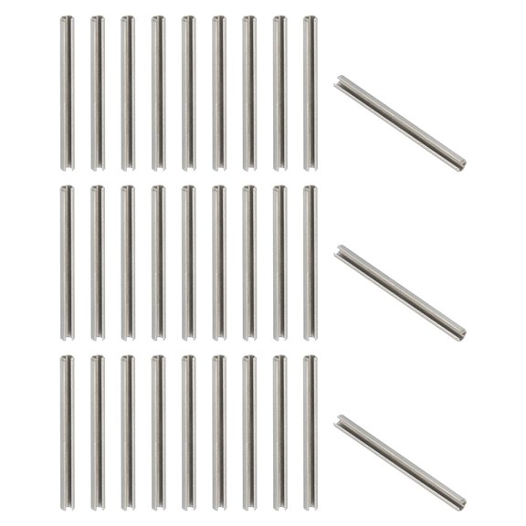 Uxcell Slotted Spring Pin 304 Stainless Steel Split Roll Pins Spring Dowel for Home Improvement Automotive Machine Repair 5/32" x 2" (4.25mm x 50mm) 50