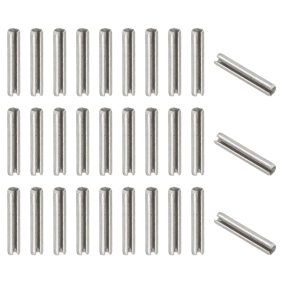 Uxcell Slotted Spring Pin 304 Stainless Steel Split Roll Pins Spring Dowel for Home Improvement Automotive Machine Repair 5/64" x 1/2" (2.2mm x 12mm) 50