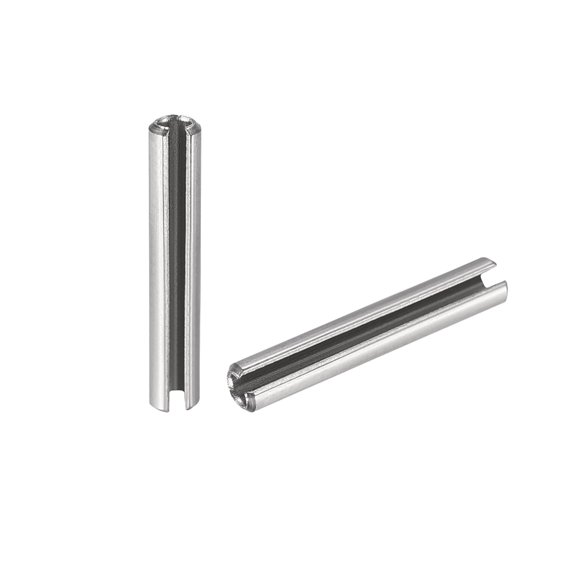 Uxcell Slotted Spring Pin M3 x 16mm 304 Stainless Steel Split Spring ...