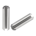 thumbnail image 1 of Uxcell Slotted Spring Pin M4  x 12mm 304 Stainless Steel Split Spring Roll Dowel Pins Plain Finish 20Pcs, 1 of 3