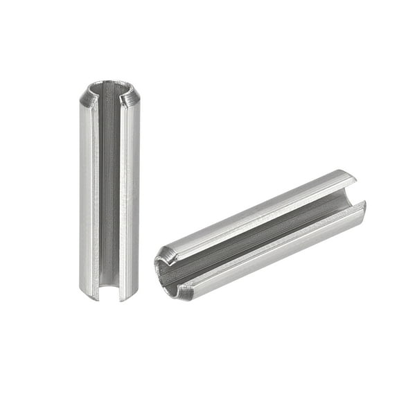Uxcell Slotted Spring Pin M4 x 16mm 304 Stainless Steel Split Spring Roll Dowel Pins Plain Finish 20Pcs