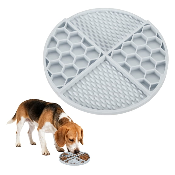 Uxcell Slow Feeder Dog Bowls, Puzzle Slow Eater Dog Food Bowl, (Blue & Diameter: 6.3"), Intended for Fast Eater Small / Medium Dogs / Helps Prevent Abdominal Gas Anti-Choking