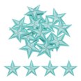 thumbnail image 1 of Uxcell Small 5 Star Iron on Patches Embroidered Sew Patches for Clothing 1.14x1.14" Pack of 15 Light Blue, 1 of 7