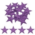 thumbnail image 1 of Uxcell Small 5 Star Iron on Patches Embroidered Sew Patches for Clothing 1.14x1.14" Pack of 15 Purple, 1 of 7