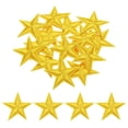 thumbnail image 1 of Uxcell Small 5 Star Iron on Patches Embroidered Sew Patches for Clothing 1.14x1.14" Pack of 15 Yellow, 1 of 7
