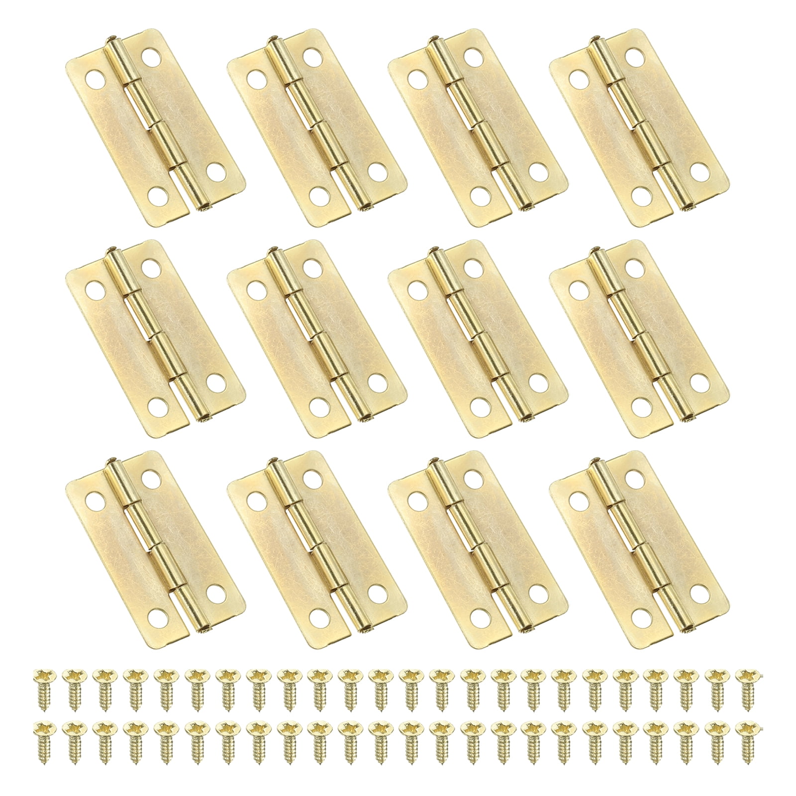 Uxcell Small Butt Hinges 1-3/16 Inch, Jewelry Box Hinge with Screw for ...