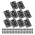 thumbnail image 1 of Uxcell Small Butt Hinges 1 inch, Jewelry Box Hinge with Screw for Jewelry Wooden Boxes, Black 10 Pack, 1 of 6