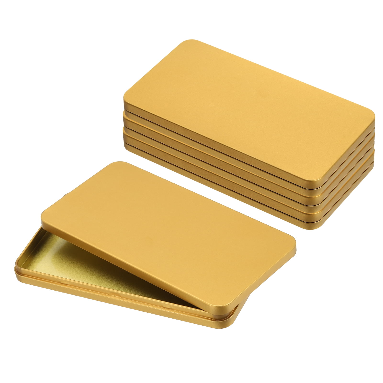 Uxcell Small Cash Box, 4 Pcs Money Holder Metal Tin Box Cash Tray ...