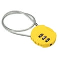 thumbnail image 1 of Uxcell Small Combination Lock 11.8 Inch, 1 Pack 3 Digit Padlock for Gym Locker, Yellow, 1 of 6
