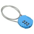 thumbnail image 1 of Uxcell Small Combination Lock 11.8 Inch, 1 Pack 3 Digit Padlock for Locker, Light Blue, 1 of 6