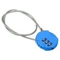thumbnail image 1 of Uxcell Small Combination Lock 14.9 Inch, 1 Pack 3 Digit Padlock for Locker, Bright Blue, 1 of 6