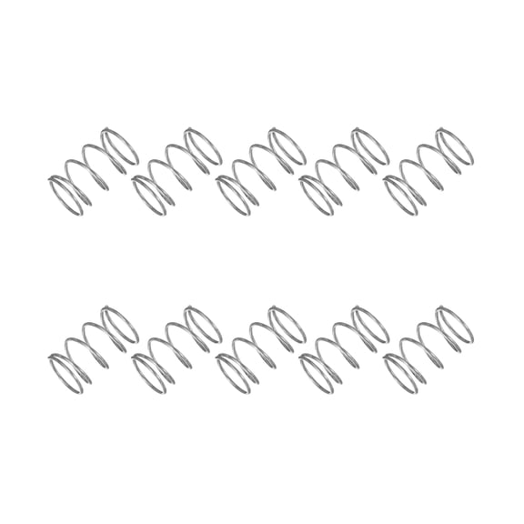 Uxcell Small Compression Spring 2 mm OD 0.35 mm Wire Diameter 5 mm Free Length 10x0.7x10 mm