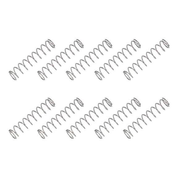 Uxcell Small Compression Spring 2 mm OD 0.35 mm Wire Diameter 5 mm Free Length 11x1x50 mm