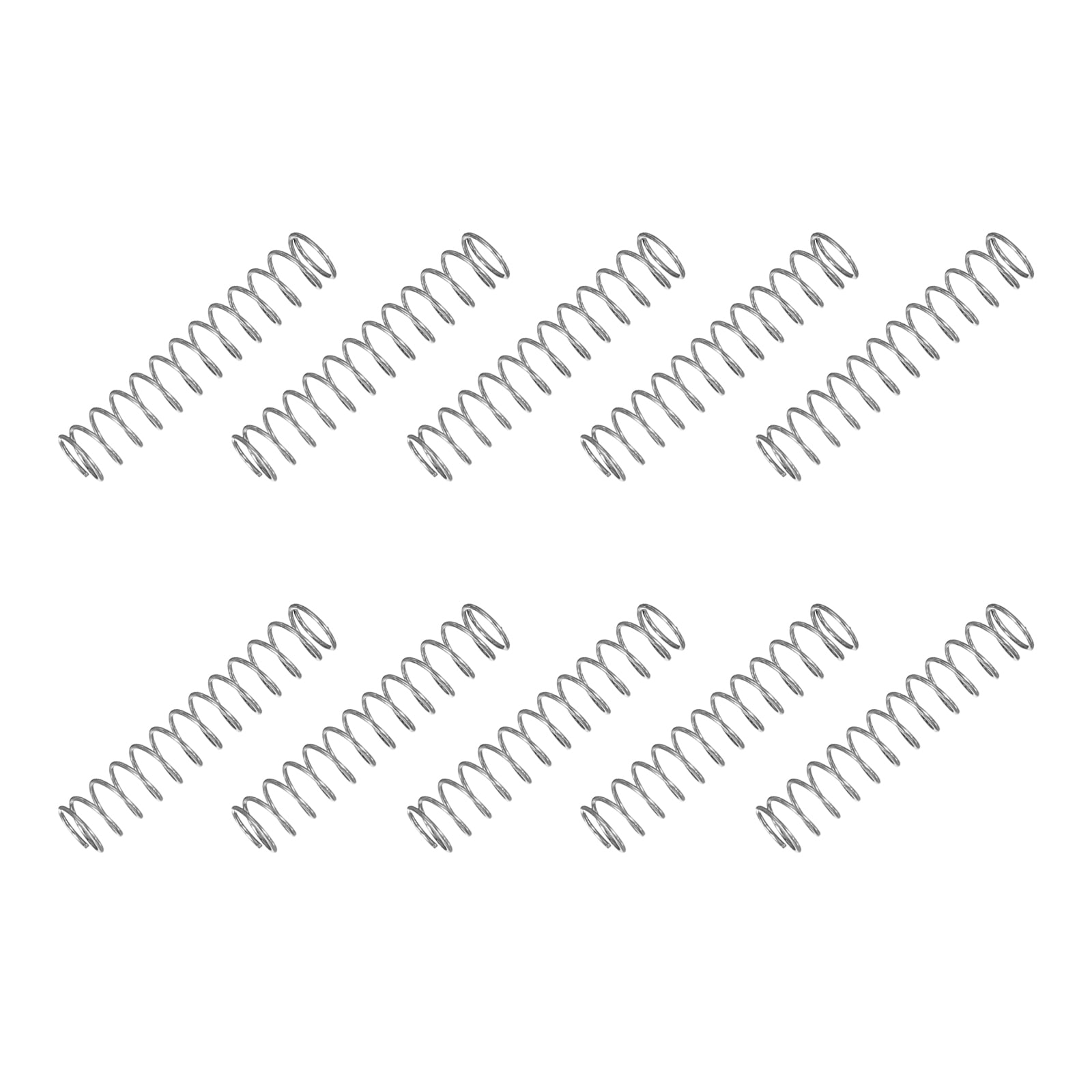 Uxcell Small Compression Spring 2 mm OD 0.35 mm Wire Diameter 5 mm Free ...