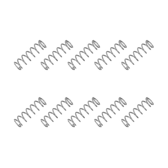 Uxcell Small Compression Spring 2 mm OD 0.35 mm Wire Diameter 5 mm Free Length 6x0.7x20 mm
