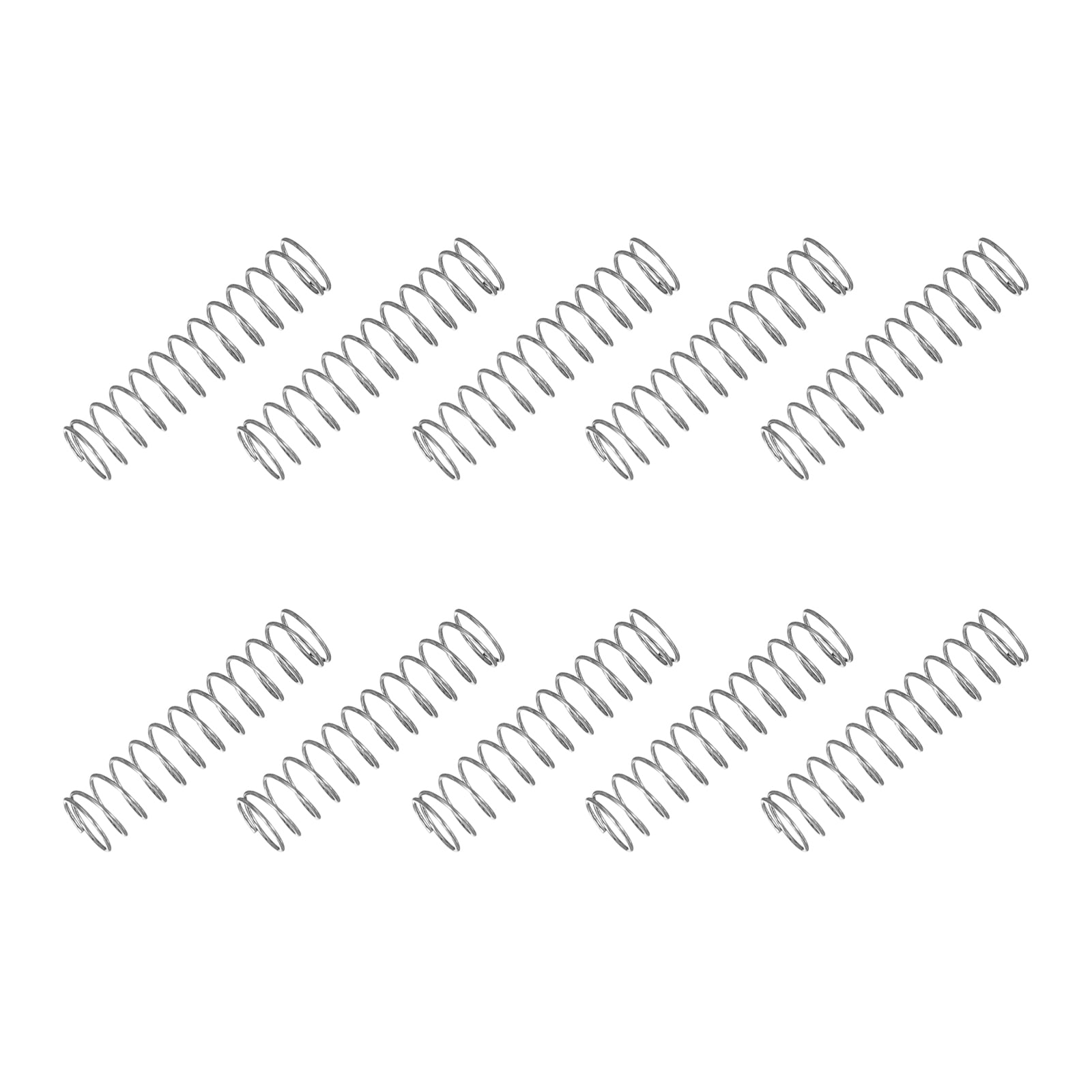 Uxcell Small Compression Spring 2 mm OD 0.35 mm Wire Diameter 5 mm Free ...