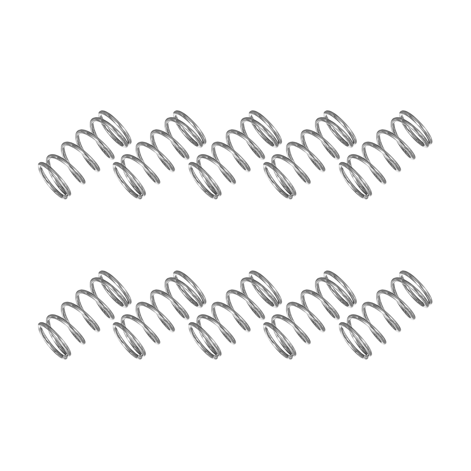 Uxcell Small Compression Spring 8 mm OD 0.8 mm Wire Diameter 15 mm Free ...