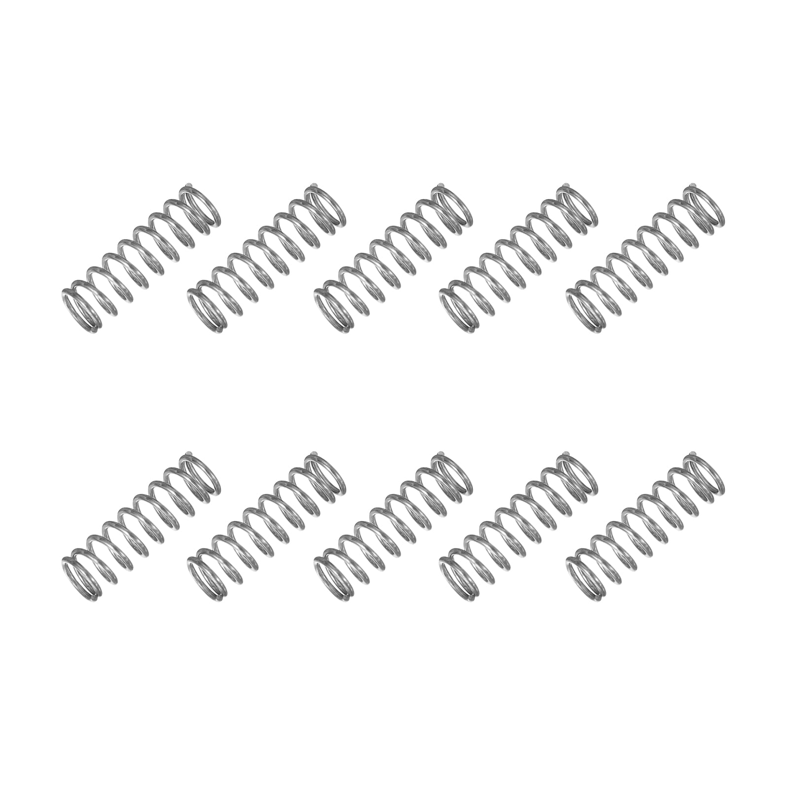 Uxcell Small Compression Spring 2 mm OD 0.35 mm Wire Diameter 5 mm Free ...