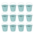 thumbnail image 1 of Small Metal Buckets with Handle Mini Galvanized Bucket Colorful Easter Buckets Dark Blue 5.1"x4.7" 12 Pcs, 1 of 6