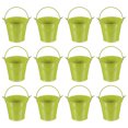 thumbnail image 1 of Small Metal Buckets with Handle Mini Galvanized Bucket Colorful Easter Buckets Green 2.7"x2.4" 12 Pcs, 1 of 6