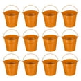 thumbnail image 1 of Small Metal Buckets with Handle Mini Galvanized Bucket Colorful Easter Buckets Orange 5"x4.7" 12 Pcs, 1 of 6
